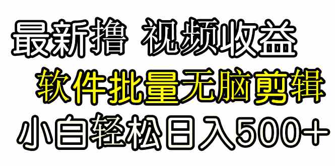 （9569期）发视频撸收益，软件无脑批量剪辑，第一天发第二天就有钱-英祺创业