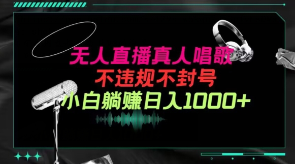 抖音24小时无人直播音乐，不违规，不封号纯撸音浪，小白实操当天日入1000+-英祺创业