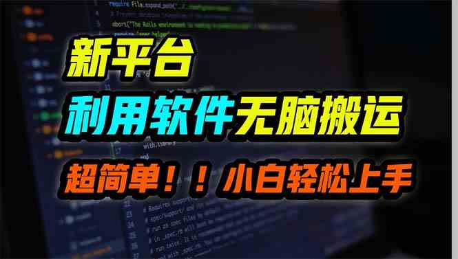 （9745期）新平台用软件无脑搬运，月赚10000+，小白也能轻松上手-英祺创业