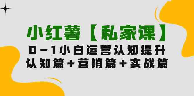 （9910期）小红薯【私家课】0-1玩赚小红书内容营销，认知篇+营销篇+实战篇（11节课）-英祺创业