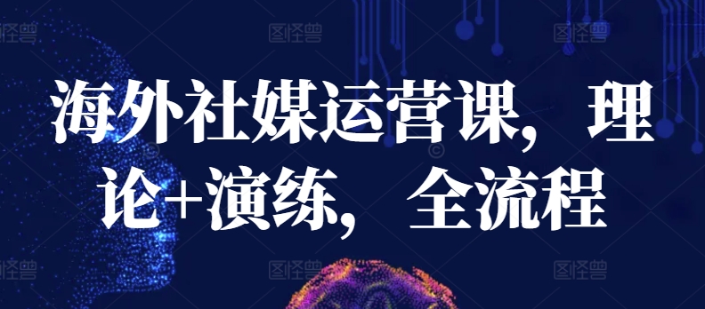海外社媒运营课，理论+演练，全流程-英祺创业