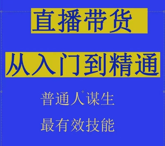 2024抖音直播带货直播间拆解抖运营从入门到精通，普通人谋生最有效技能-英祺创业