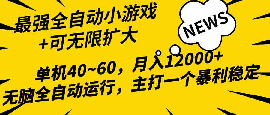 （10046期）2024最新全网独家小游戏全自动，单机40~60,稳定躺赚，小白都能月入过万-英祺创业