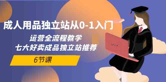 成人用品独立站从0-1入门，运营全流程教学，七大好卖成品独立站推荐（6节课）-英祺创业