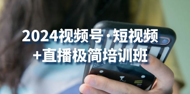 2024视频号短视频+直播极简培训班：抓住视频号风口，流量红利-英祺创业