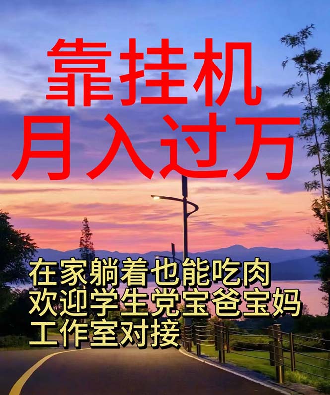（10838期）靠挂机，日入1000+，躺着也能吃肉，适合宝爸宝妈学生党工作室，电脑手…-英祺创业