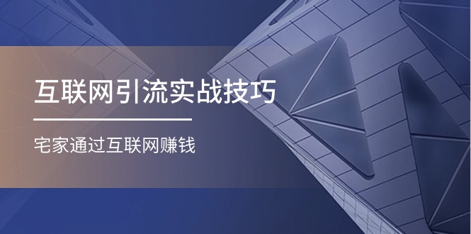 互联网引流实操技巧(适合微商，吸引宝妈)，宅家通过互联网赚钱（17节）-英祺创业