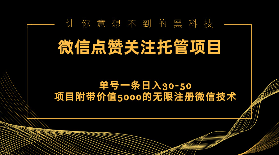 （11177期）视频号托管点赞关注，单微信30-50元，附带价值5000无限注册微信技术-英祺创业