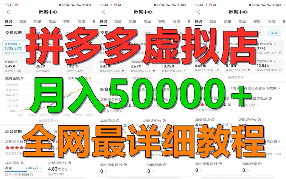 拼多多虚拟电商训练营月入50000+你也行，暴利稳定长久，副业首选-英祺创业