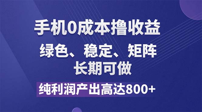 （11976期）纯利润高达800+，手机0成本撸羊毛，项目纯绿色，可稳定长期操作！-英祺创业