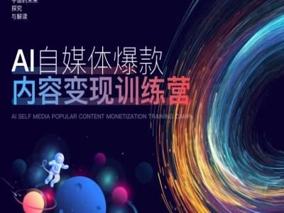 AI自媒体爆款内容变现训练营，20%底层逻辑，60%实操方法，20%案例拆解(即学即用)-英祺创业