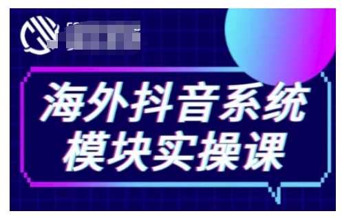 海外抖音Tiktok系统模块实操课，TK短视频带货，TK直播带货，TK小店端实操等-英祺创业