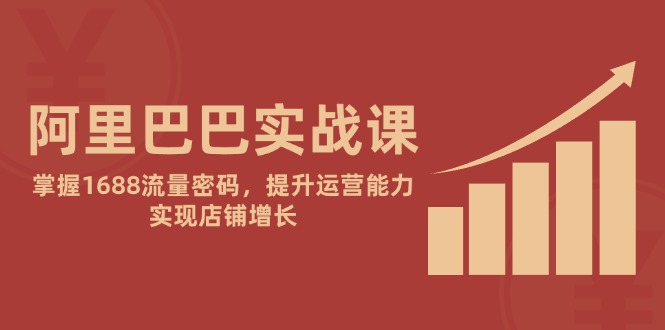 阿里巴巴实战课：掌握1688流量密码，提升运营能力，实现店铺增长-英祺创业