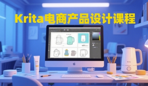 Krita电商产品设计课程，掌握从工具使用到创意落地的全链路设计能力-英祺创业